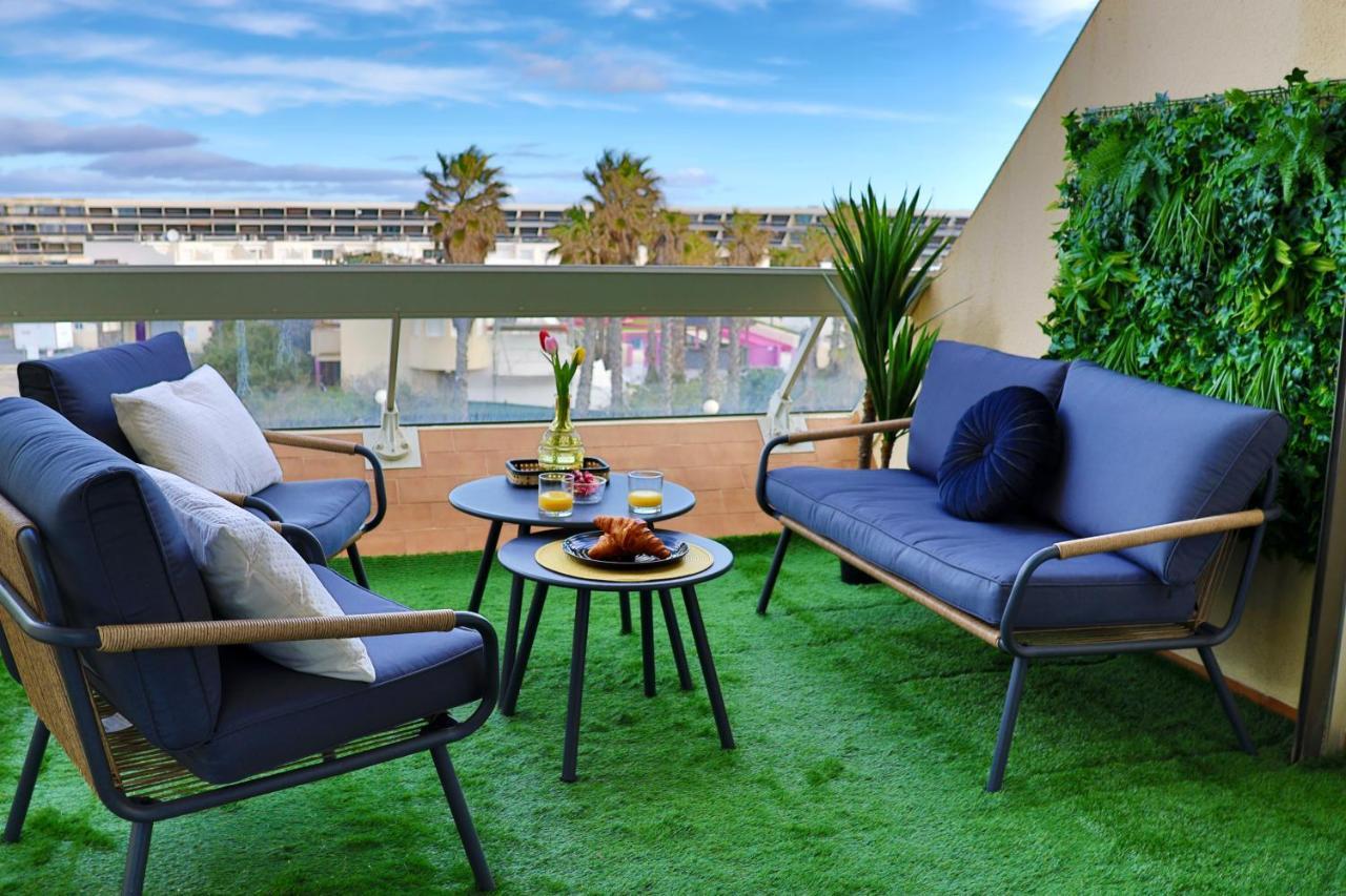 'Cap Confession' - Naturiste - Sea View - Beach - Parking -Air Conditionaire Agde Bagian luar foto